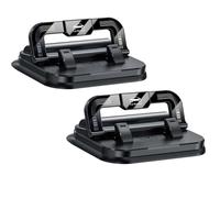 Genérico 360°Dashboard Car Phone Holder with Strong Suction Cup, 2-in-1 Adjustable Viewing Angles Dashboard Mount, Automobile Dash Cradles (2PCS Black)