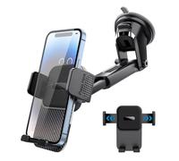 Genérico 360 Degree Car Mount - Suction Phone Holder, Dashboard Stand with Secure Grip, Mobile Support, Auto Accessory, Navigation Aid for Keeping Phones Stable Visible During Driving Trips