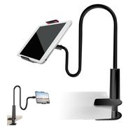 Genérico 360-Degree Rotating Tablet & Phone Stand,Generisch Extra Long Gooseneck Mobile Phone Holder,Compatible for iPad iPhone Switch Samsung Galaxy Tabs Kindle Fire,More 4.7-13" Devices (Black)