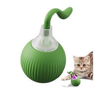 Genérico 360 Degree Rotation Cat Toy Ball, LED Light Cat Toy Ball, Rechargeable Automatic Cat Toy Ball, Interactive Pet Play Balls 1.97x1.97x3.43 for Kitten and Dog Playing (Red, Green)