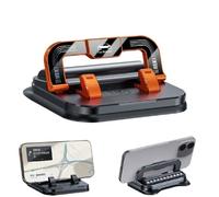 Genérico 360 Degree Rotation Dashboard Phone Holder For Car,2-In-1 Phone Holder and License Plate Holder,Horizontal and Vertical Screen Adjustment Angle,Fixed Anti-Slip Grips (Orange)