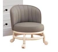 Genérico 360° Rolling Low Stool, Stool with Wheels Comfortable Seat | Waterproof Soft Ergonomic Backrest Swivel Low Stool Small Chair For Home Living Room Kitchen Bathroom Office Shop Garage