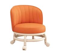 Genérico 360° Rolling Low Stool, Stool with Wheels Comfortable Seat | Waterproof Soft Ergonomic Backrest Swivel Low Stool Small Chair For Home Living Room Kitchen Bathroom Office Shop Garage