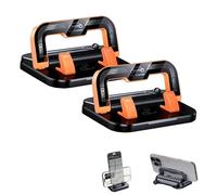 Genérico 360° Rotation 2-in-1 Adjustable Viewing Angles Dashboard Mount, 2026 New Car Phone Holder 360 Degree Rotation, Horizontal & Vertical Screen Adjustment Angle (2PCS-Orange)