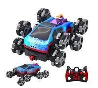 Genérico 360 Spin Truck, Remote Control Stunt Toy, 8.3x6.1x2.4inch RC Vehicle with Rechargeable Battery, Transforming RC Car, Kids Toy with Durable Build, Stunt Truck Accessories for Boys and Girls