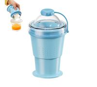 Genérico 375ml Silicone Drink Cup with Ice Sphere Maker, Portable Foldable Beverage Mug for Hot Cold Drinks, Travel Friendly Space Saving Tumbler for Coffee Tea Soda Wine Beach Picnic School Use