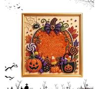 Genérico 3D Bead Cat Ghost Pumpkins Decor - Halloween Pearl Art Diy Kit