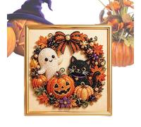 Genérico 3D Bead Cat Ghost Pumpkins Decor - Halloween Pearl Art Diy Kit