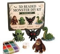 Genérico 3D Beaded Animal DIY Set,Bead Animal Making Kit,Realistic Jewelry Art,Cute Dinosaur Designs,Handmade Creative Jewelry Art Craft,For Adults and Children