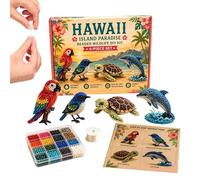 Genérico 3D Beaded Animal Kit, DIY Animal Beading Kit, Fun Handmade Embroidery, Beadwork Art Craft Set with Instructions, For Adults Teens Children