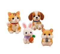 Genérico 3D Beaded Animal Kit,Handmade Beading Craft,Tiny 3D Beaded Animal DIY Kit - Beginners Kids Hobbyists Men Women Enthusiasts Party Home