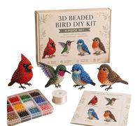 Genérico 3D Beaded Animal Kit - Handmade Beadwork Art Craft Set for Adults Beginners Enthusiasts Friends Home Office School Dorm Desk Room Shelf, Cute DIY Animal Designs