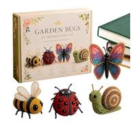 Genérico 3D Beaded DIY Kit - Animal Craft Beading Set, Beginner Friendly Beading Embroidery Kit with 4 Animal Designs for Adults Kids Craft Lovers Birthday Parties Home Travel Rainy Day Activity