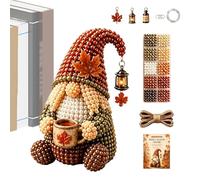 Genérico 3D Beaded Gnome DIY Craft Kit | Beginner-Friendly DIY Bead Art Set | Relaxing Handmade Creative Craft Kit For Kids & Adults | Holiday Home Desk & Shelf Decoration Materials Ķit