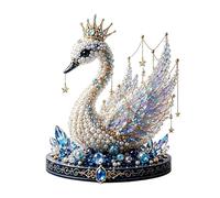 Genérico 3D Beaded Swan Art Kits | Animal DIY Beading Craft Activity | All-Inclusive Beadwork Set with Guide | for Beginners Adults Hobbyists Family Holiday Home Desk Bookshelf Mantel Decor