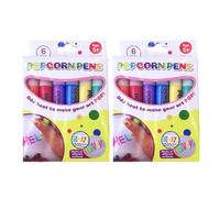 Genérico 3D Bubble Popcorn Drawing Pens, 12Pcs Puffy Paint Pens For Kids