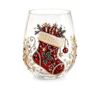 Genérico 3D Christmas Glass Art Cup，Christmas stockings