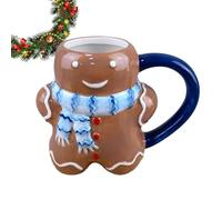 Genérico 3D Christmas Mug, Unique Shaped Christtmas Mugs, Awesome Novelty Coffee Cups, Eye-Catching Style Ceramic Christmas Character Mug, Cute Mugs Holiday And Birthday Gift