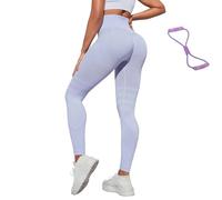 Genérico 3D Compression Leggings, High Waist Tummy Control Resistance Band Legging, Scrunch Butt Lift Sport Pant, Toned Leg & Buttock (A,S)