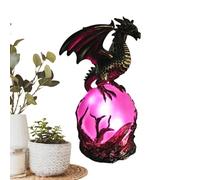 Genérico 3D Dragon Resin Lamp,Epoxy Night Light With USB, Decorative Resin Dragon Egg Figurine | Table Figurine USB Night Lamp | For Home Living Room Bedroom Bookshelf Cabinet Coffee Table Entryway