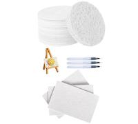 Genérico 3D Drawing Sponge Canvas - Foam Texture Painting Paper | Puffy Texture Sheet for School, 3 Water Brush Pens for Home Crafts, Creative Projects, Creative Birthday Gift, Art Craft Supplies