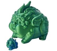 Genérico 3D-Druck- | 3D-Pi Xiu Figur Glücksornament | Kleines Desktop Tier Ornament | Retro 3D Handheld Glücksdekoration | Einzigartig für Schreibtisch Teehaus Zuhause Büro