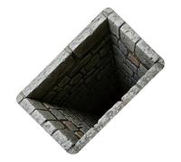 Genérico 3D Effect Rugs Optical Illusion - Non-Slip Quuick Dry Fun Decoration,3D Holle Carpet - for Birthday Halloween Homes Holiday New Year Party Eve Entryway Living Room Bedrooms
