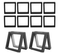 Genérico 3D Floating Frame for Jewelry - Set of 10 Clear Floating Jewelry Storage Boxes, Perfect for Bracelets Earrings Medals and Collectibles, Display and Organize Jewelries Small Items