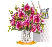 Genérico 3D Flower Card - 3D Paper Flowers Keepsake - Appreciation Greeting Card | for Friends Family Wife Husband Girlfriend Mother Father Teachers