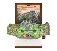 Genérico 3D Folding Book Toy Keychain | Landscape Scene Pendant Decor | 1.97x1.57x1.02 inches Foldable Design Pendant Decoration for Bags, Mobile Phones, Backpacks, and Car Keys