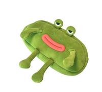 Genérico 3D Frog Pencil Case - Cute Large Mouth Novelty Storage Pouch | Soft Cosmetic And Stationery Organizer | For Boys Children Kids School Travel Use, Frog Stationery Pouch, Cute Bag, Pencil St
