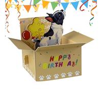 Genérico 3D Funny Happy Birthday Card - Paper 15x13cm | Humorous Greeting Card For Husband Mom Dad Kids Friends Wife Men Women Son Daughter Party Celebration Surprise Gift Use