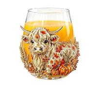 Genérico 3D Glass Cup 3D Cow Cup Stemless Wine Glasses