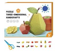 Genérico 3D Handmade Origami Book, Easy Handmade Craft 3D Paper Models, Fun DIY Paper Craft Kit for Home Decor, Bookshelf Decoration (Fruit Paradise)
