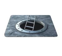 Genérico 3D Hole Rug - Bottomless Design Optical Illusion Carpets,Non-Slip Door Pads Floor Mat For Indoor Outdoor Bathroom Kitchen Bedroom Living Room Playroom Study Terrace Porch Doorway