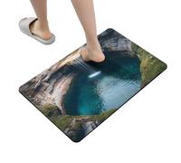 Genérico 3D Hole Rug - Bottomless Non-Slip Door Mat for Entryway | Absorbent Carpet with Optical Illusion Design, Creative Floor Accent for Home Workplace Bathroom Hallway Dorm Decorative Use