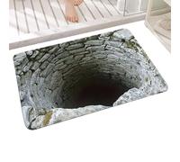 Genérico 3D Illusion Carpet - Floor Rug for Home Decor | Polyester Velvet with Mixed Color Printing, Anti-Slip Mat, Bathroom Kitchen Door Bedroom Living Room Holiday Seasonal