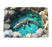 Genérico 3D Illusion Floor Mat - Plush Puddle Design Carpet For Safe Non-Slip, Soft and Durable Front Floor Pad with Realistic Visual Effect, Indoor Outdoor Rug For Bedroom Kitchen Front Door Garden