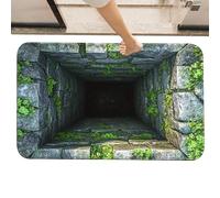 Genérico 3D Illusion Rug - Abstract Area Rugs | 50x80cm Illusion Carpet with Non Slip Base, Optical Mat For Entrance Setup, Indoor Visual Rug, Themed Hole Carpet with Hallway Decor