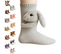 Genérico 3D Knit Animal Socks, 2026 Animal Socks Hand Crocheted, Funny Novelty Christmas Floor Sock, Warm Embrace