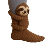 Genérico 3D Knit Animal Socks, Animal Socks Hand Crocheted, Cozy Cute Floor Sock, Winter Warm Floor Sock, for Girls & Women (01)