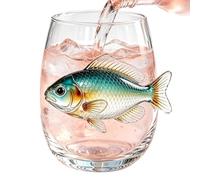 Genérico 3D Marine Animal-shaped Bottomless Glass (12 Ounces Capacity)