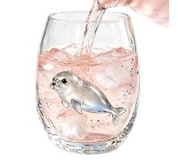 Genérico 3D Marine Animal-shaped Bottomless Glass (12 Ounces Capacity)