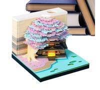 Genérico 3D Memo Pad Calendar 2026 - Rip Away Sculpture Notepad Calendar,Creative 2026 Note Memo Pad Desktop Planner for Housewarming Holidays Home Office New Year Birthday