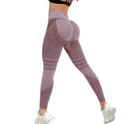 Genérico 3D Metabolic Booster Leggings, Women's Resistance Band Leggings, High Waisted Butt Lifting Seamless Yoga Pants for Workout