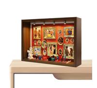 Genérico 3D Miniatur DIY Museum Silhouette Box - Romantische Erinnerungs Geschenkbox Aus Harz Holz | Deko Erinnerungsrahmen Figur Set Für Paare Hochzeit Geburtstag Muttertag Abschluss