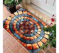 Genérico 3D Optical Illusion Door Mat,Vortex and Bottomless Hole Design Funny Entryway Rug,Ground Crack Trap Optical Illusion Rug,Thick Absorbent Non Slip Washable Mats for Kitchen,Bathroom,Stairs