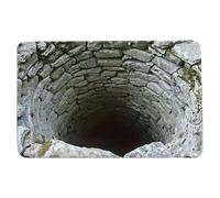 Genérico 3D Optical Illusion Rug - Anti-Slip Hole Design | Funny Trap Door Effect Floor Mat, Easy Clean Polyester Carpet | Indoor Outdoor Doormat for Living Room Entrance Office