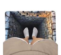 Genérico 3D Optical Illusion Rug - Anti-Slip Hole Design | Funny Trap Door Effect Floor Mat, Easy Clean Polyester Carpet | Indoor Outdoor Doormat for Living Room Entrance Office