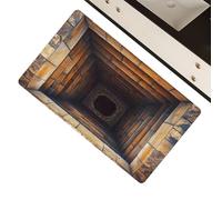 Genérico 3D Optical Illusion Rug - Hole Pattern, Non-Slip Door Mat, Soft Velvet Floor Pad, Visual Trap Effect, Funny Prank Decor, Indoor entryway Living Room Bedroom Run | for Home Guests